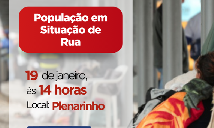 Assembleia Legislativa promove debate sobre internações involuntárias de pessoas em situação de rua
