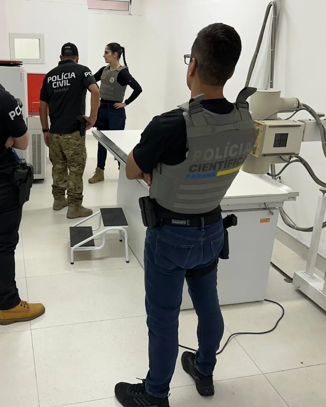 Máquina de raio-X desviada de maternidade em Matinhos é encontrada em clínica de Almirante Tamandaré