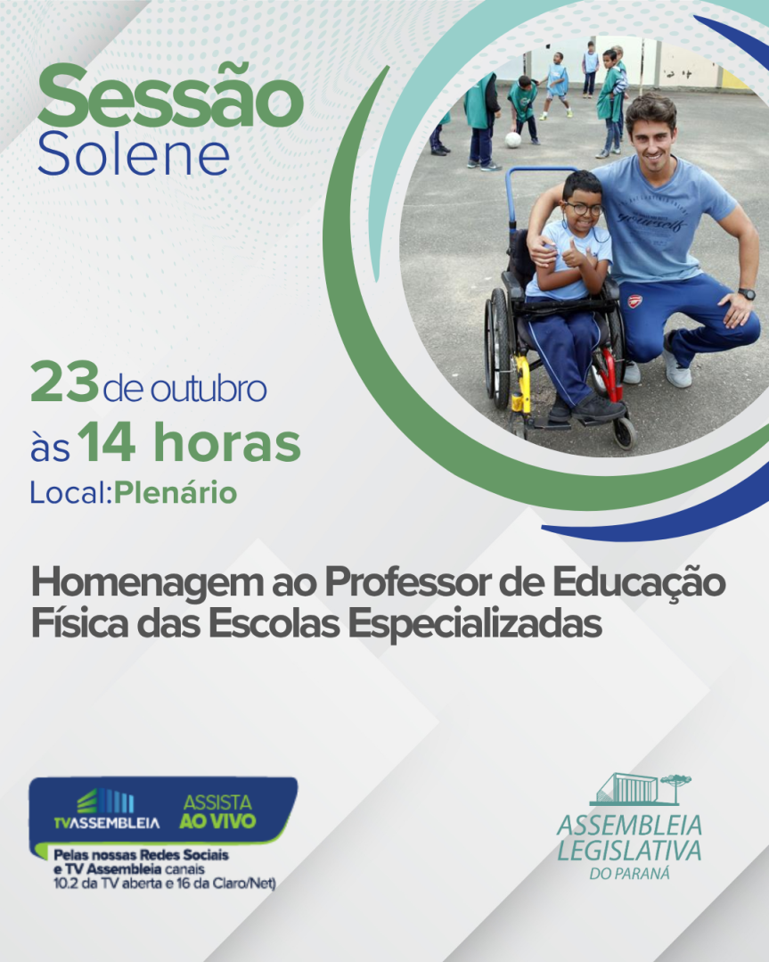 Assembleia homenageia professores de Educação Física e colaboradores das Olimpíadas das APAEs