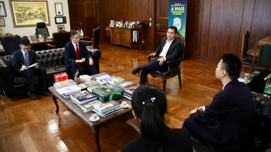 Presidente da Assembleia Legislativa recebe cônsul-geral da China em São Paulo