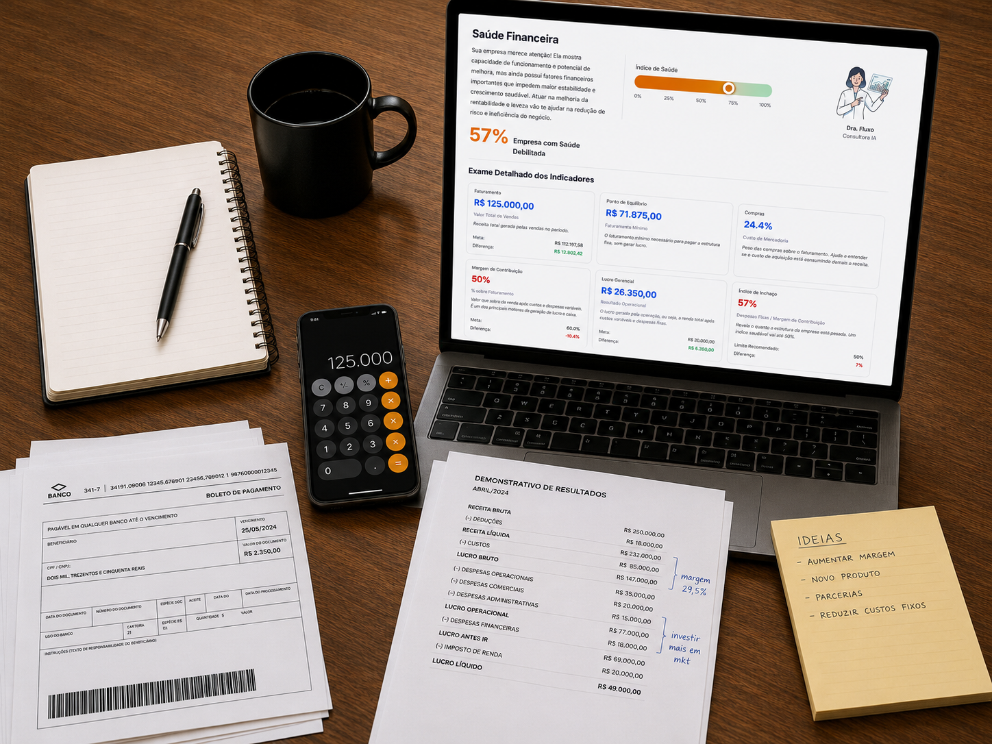 IA diagnostica finanças de pequenas empresas em 10 minutos